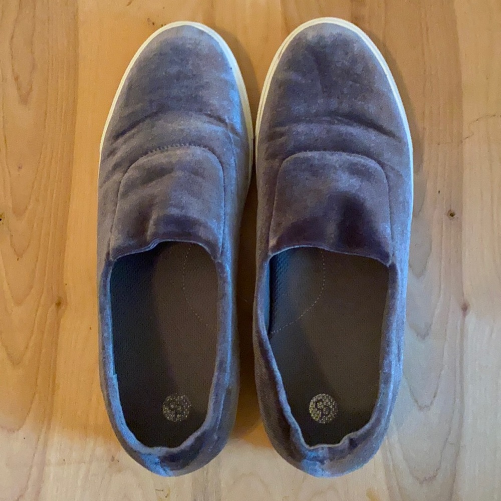 Dress Barn Grey Slip Ons, Size: 8.5